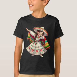 T-shirt Dabbing Mexicain Poncho Sombrero Cinco De May