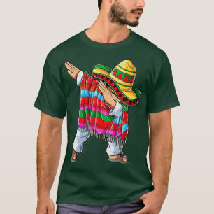 T-shirt Dabbing Mexicaine Poncho Cinco de Mayo Garçons Hom