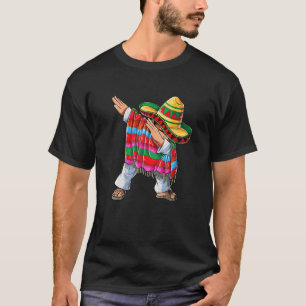 T-shirt Dabbing Mexicaine Poncho Cinco De Mayo Garçons Hom