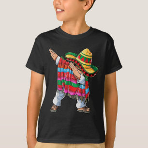 T-shirt Dabbing Mexicaine Poncho Cinco De Mayo Garçons Hom