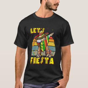T-shirt Dabbing Mexicaine Poncho Cinco De Mayo Vintage Ret