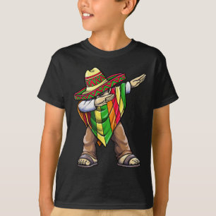 T-shirt Dabbing Mexican Poncho Cinco De Mayo