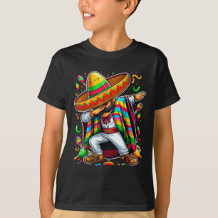 T-shirt Dabbing Mexican Poncho Cinco De Mayo