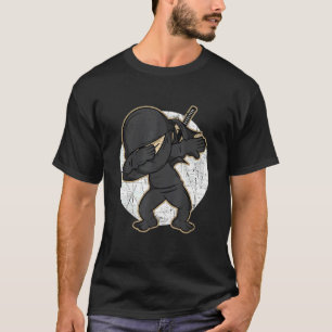 T-shirt Dabbing Ninja Distressed Costume Ninja
