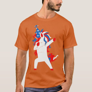 T-shirt Dabbing Oncle Sam 4 juillet