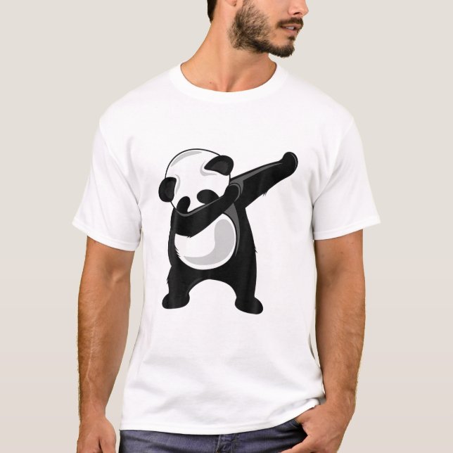 T-shirt Dabbing Panda Cute Animal géant Panda Bear Dab Dan (Devant)