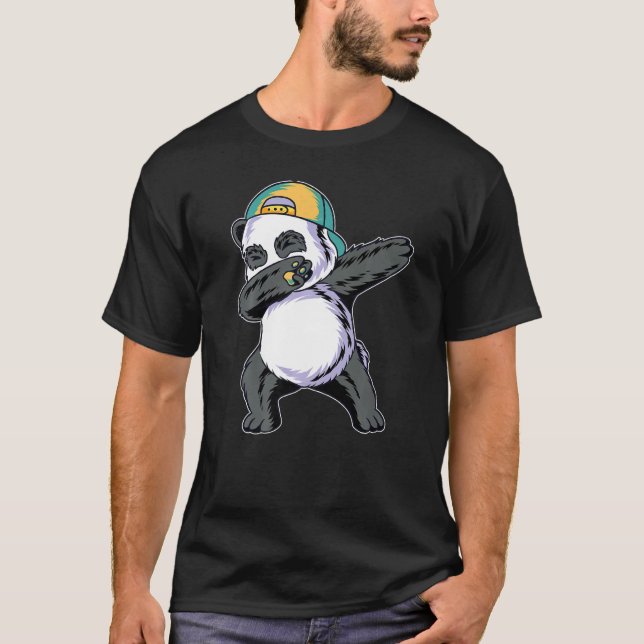T-shirt Dabbing Panda - Drôle D'Animal Mignon Ours Géant P (Devant)