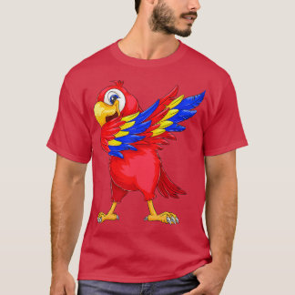 T-shirt Dabbing Parrot Art Drôle Talking Macaw Dab Dance G