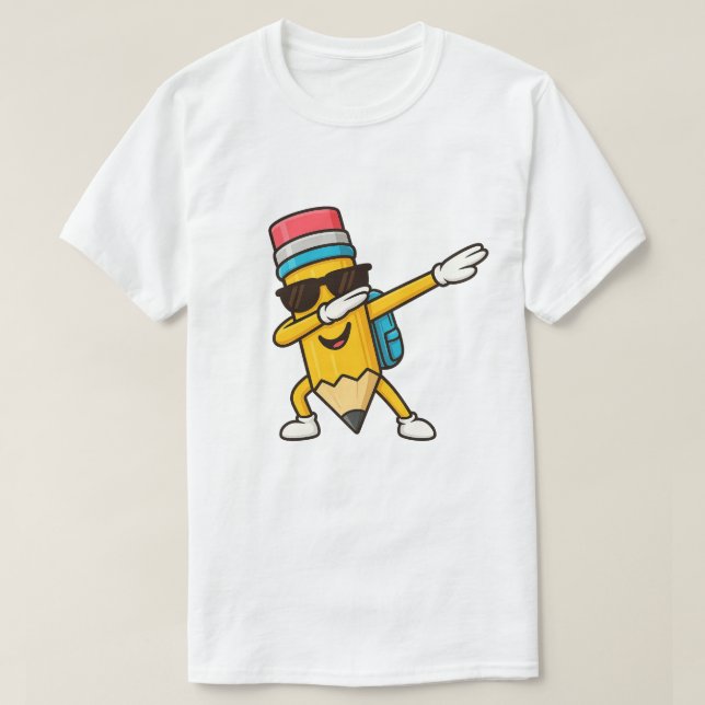 T-shirt Dabbing Pencil Retour à l'école Cadeau 2026 - Pani (Design devant)