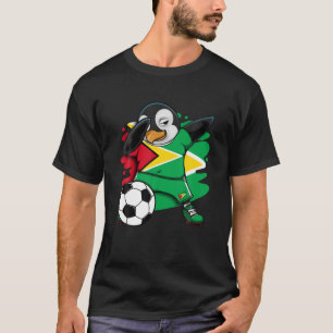 T-shirt Dabbing Penguin Guyana Fans de football Jersey Dra