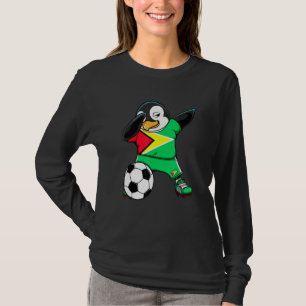 T-shirt Dabbing Penguin Guyana Fans de football Jersey Dra