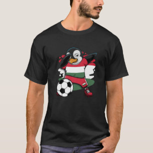 T-shirt Dabbing Penguin Hungary Soccer Fans Jersey Footbal
