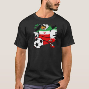 T-shirt Dabbing Penguin Iran Soccer Fans Jersey Football L