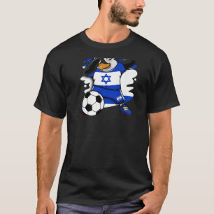T-shirt Dabbing Penguin Israel Soccer Fans Jersey Football