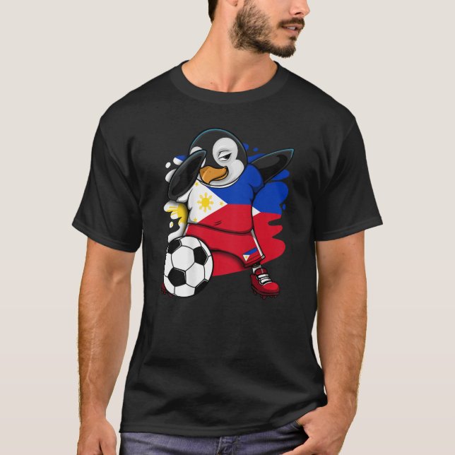 T-shirt Dabbing Penguin Philippines Fans de football Jerse (Devant)