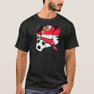 T-shirt Dabbing Penguin Singapour Fans de football Jersey
