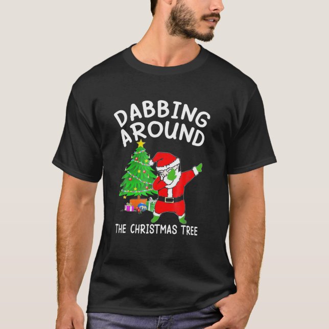 T-shirt Dabbing Père Noël Dab Tee - shirts (Devant)