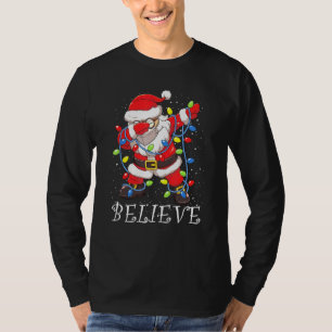 T-shirt Dabbing Père Noël Dans Les Lunettes De Masque Visa