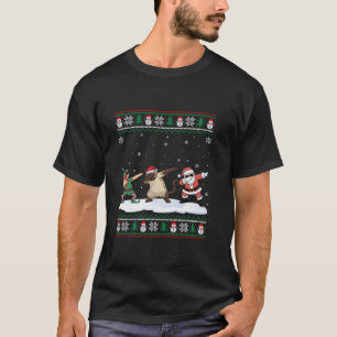 T-shirt Dabbing Père Noël Elf Siamese Chat Girls Garçons E