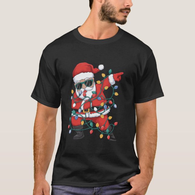 T-shirt Dabbing Père Noël Joyeux Noël Drôle Père Noël Chri (Devant)