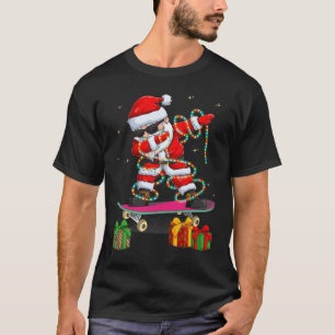 T-shirt Dabbing Père Noël Patinage Garçons Filles Patin