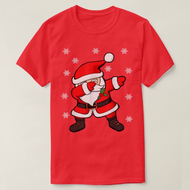 T-shirt Dabbing Père Noël Père Noël Drôle Noël (Design devant)