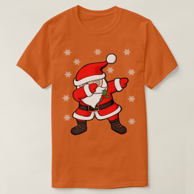 T-shirt Dabbing Père Noël Santa Claus Funny Christmas Prem (Design devant)