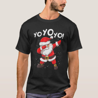 T-shirt Dabbing Père Noël Yo Yo Drôle Noël