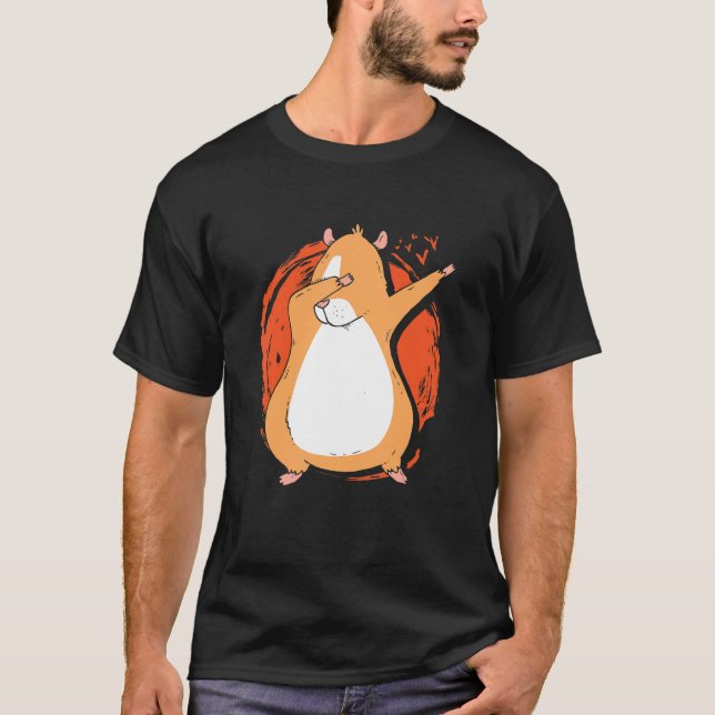 T-shirt Dabbing Pig Graphic Guinea Pig Owner Pet Cavy Anim (Devant)