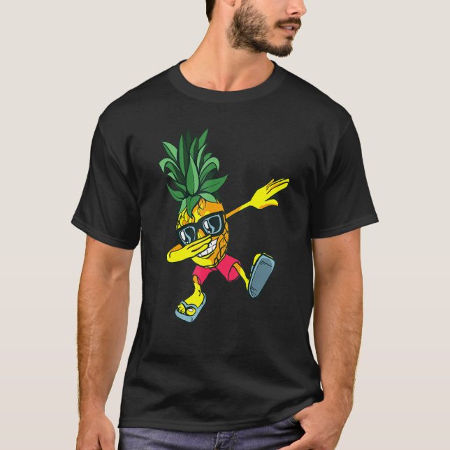 T-shirt Dabbing Pineappy Lunettes de soleil Funny Pineappy (Devant)