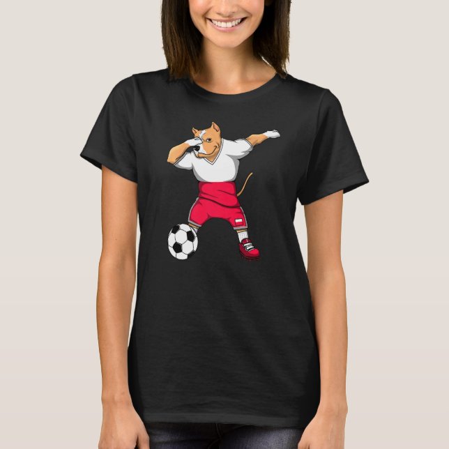 T-shirt Dabbing Pitbull Pologne Fans de football Jersey po (Devant)