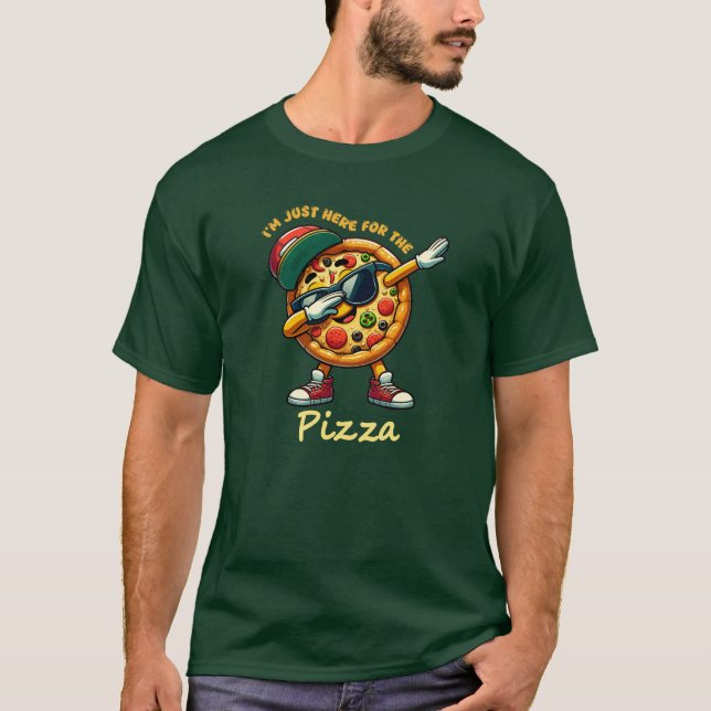 T-shirt Dabbing Pizza Design (Devant)