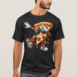 T-shirt Dabbing Pizza Slice Dance Pizza Toddler Boy Dancin