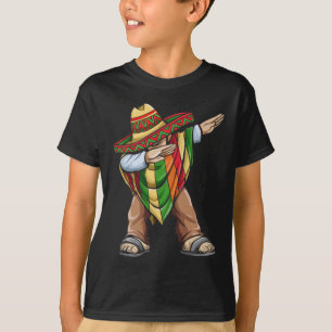 T-shirt Dabbing Poncho Cinco De Mayo Festival Mexicain Som