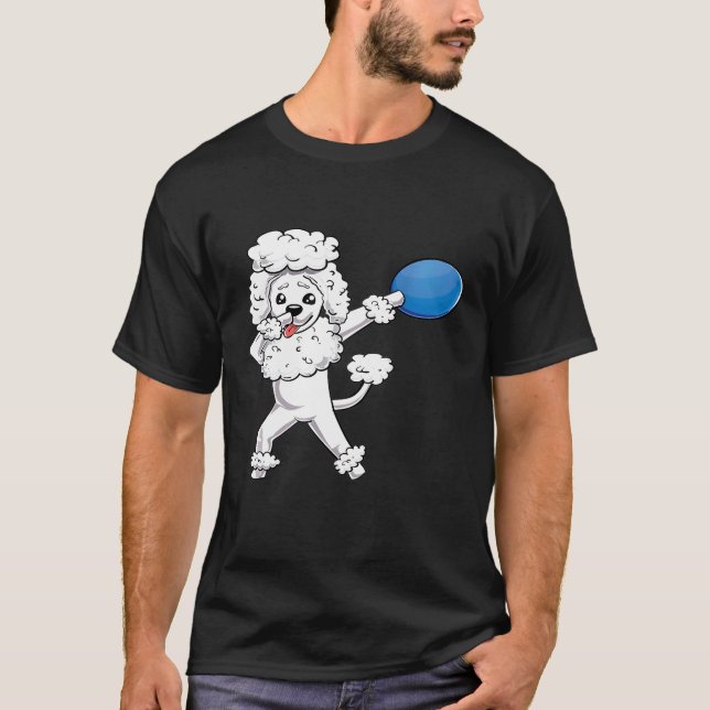 T-shirt Dabbing Poodle Chien Dab Propriétaire de l'animal  (Devant)