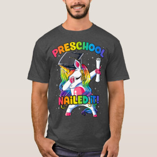 T-shirt Dabbing Preschool Unicorn Nail It Graduation