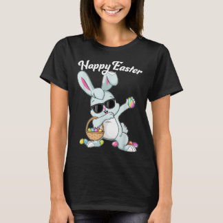 T-shirt Dabbing Rabbit Happy Easter Day Eggs Dab Boys Girl