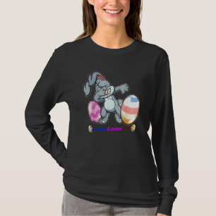 T-shirt Dabbing Rabbit mignon Lapin Jour de Pâques Oeufs D