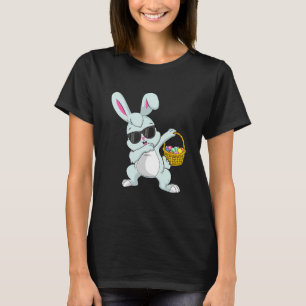 T-shirt Dabbing Rabbit Oeufs de la fête de Pâques Dab Homm