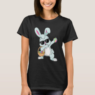 T-shirt Dabbing Rabbit Oeufs de Pâques Bunny Dabbing Garço