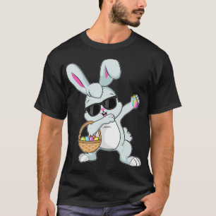 T-shirt Dabbing Rabbit Oeufs de Pâques Bunny Dabbing Garço