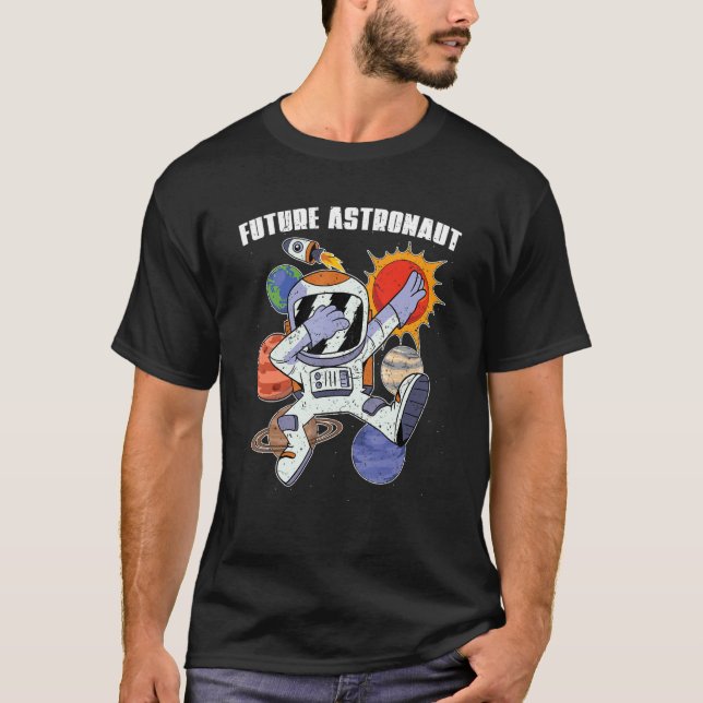 T-shirt Dabbing Scientifique Planètes Space Science Ast (Devant)