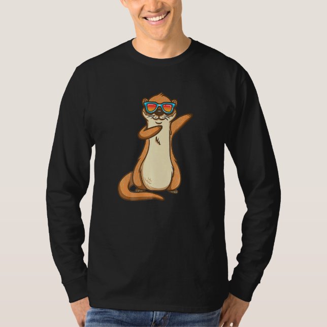 T-shirt Dabbing Sea Otter Party Animal Kindergarten Kids (Devant)