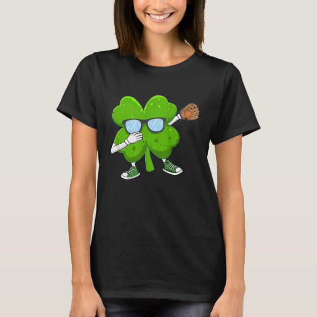 T-shirt Dabbing Shamrock cricket St Patricks Day Men Women (Devant)