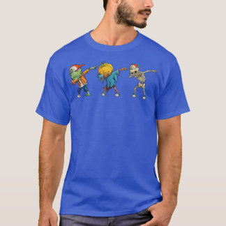 T-shirt Dabbing Skeleton Citrouille Design Cadeau Drôle Ha