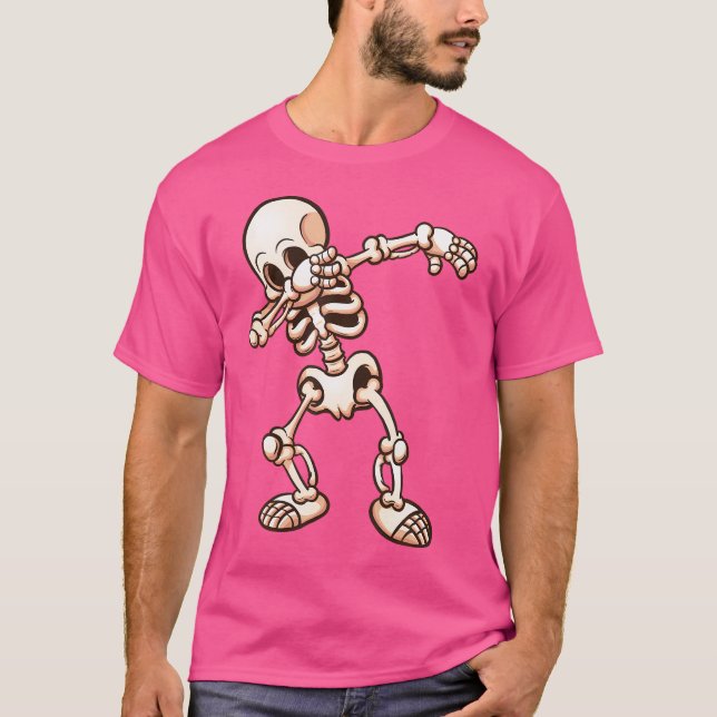 T-shirt Dabbing Skeleton Funny Dab Hip hop Dance Cadeau Sh (Devant)
