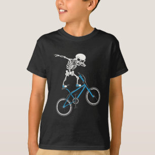 T-shirt Dabbing Skeleton mtb Bicycle BMX Fun
