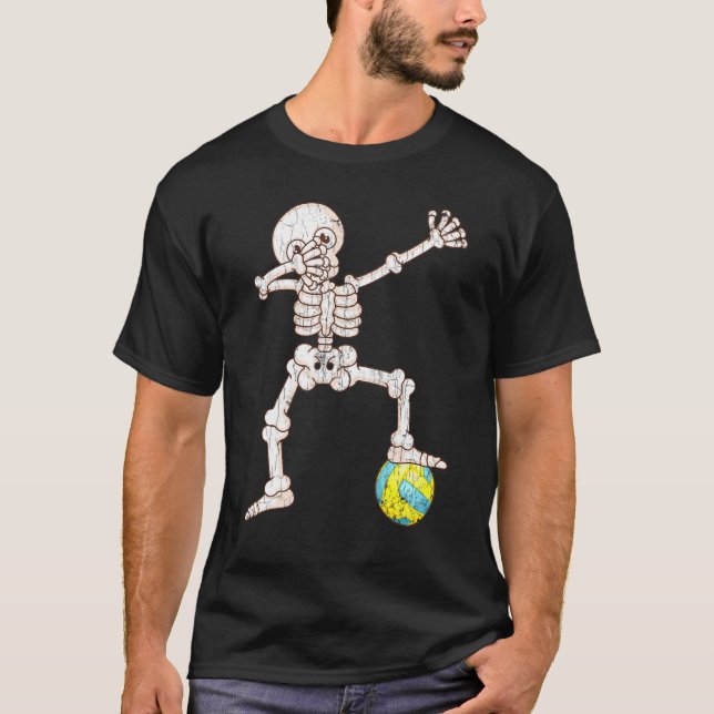 T-shirt Dabbing Skeleton Water Polo Graphic Pour Player Co (Devant)
