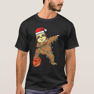 T-shirt Dabbing Sloth Dab Joueur De Basket-Ball Garçons Cu