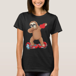 T-shirt Dabbing Sloth équitation planches à manches à manc